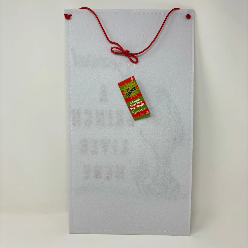 Department 56 Dr. Seuss The Grinch Door Hanger Snowpinions NWT Christmas Holiday - Picture 2 of 4